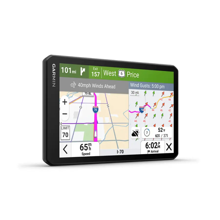 dezl OTR 725 7" Trucking GPS with Built-in Dash Cam - Black