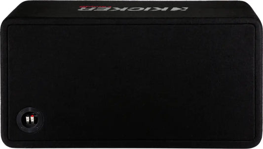 CompR Dual 12" Dual-Voice-Coil 2-Ohm Subwoofers with Enclosure - Black